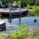 Schwimmteich mit abgetrenntem Reinigungsbereich